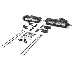 ZROADZ Z412281-KIT 6" LED Light Bars Straight Slim Grille for 19-22 Sierra 1500