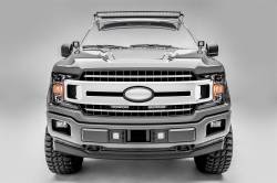 ZROADZ Z415711-KIT 6" LED Light Bars Straight Slim OEM Grille for 18-20 F150 XLT
