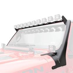 ZROADZ - ZROADZ Z934931-BK2 Front Roof LED Bracket Fits 18-21 Gladiator Wrangler (JL) - Image 1