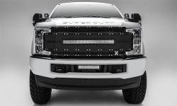 T-Rex Grilles - T-Rex Torch AL Series Punch Style Grille Insert w/LEDs Black 6315491 - Image 1