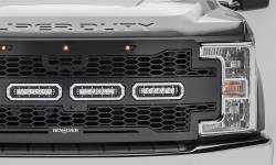 T-Rex Grilles - T-Rex Revolver Series Punch Style Grille Insert w/LEDs Black 6515631 - Image 3