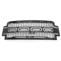 T-Rex Grilles - T-Rex Revolver Series Punch Style Grille Insert w/LEDs Black 6515631 - Image 4