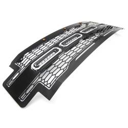 T-Rex Grilles - T-Rex Revolver Series Punch Style Grille Insert w/LEDs Black 6515631 - Image 5