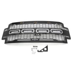 T-Rex Grilles - T-Rex Revolver Series Punch Style Grille Insert w/LEDs Black 6515631 - Image 6