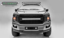 T-Rex Grilles - T-Rex Stealth Laser Torch Series Punch Grille Insert w/LEDs Black 7315711-BR - Image 1