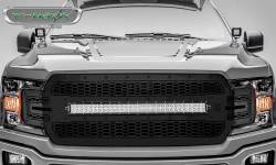 T-Rex Grilles - T-Rex Stealth Laser Torch Series Punch Grille Insert w/LEDs Black 7315711-BR - Image 2