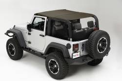 Rugged Ridge - Rugged Ridge 13590.36 Summer Brief Top Diamond Khaki for Wrangler JK; - Image 1