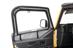 Bestop - Bestop Front Soft Upper Door Skins-Black Diamond, for Wrangler TJ; 53121-35 - Image 1