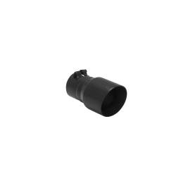 Flowmaster - Flowmaster 15377B Exhaust Pipe Tip Angle Cut Stainless Steel Black - Image 3