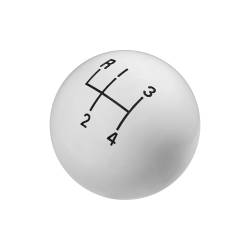 Hurst - Hurst 1630002 Classic 4-Speed Shift Knob, Upper Left Reverse, White; 3/8-24 - Image 3