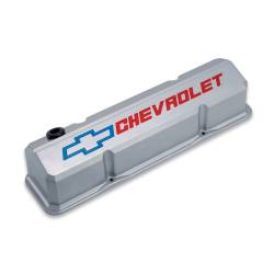 Proform - Proform 141-923 Slant-Edge Valve Cover Chevrolet And Bow Tie Emblem - Image 1