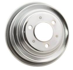 Mr Gasket - Mr. Gasket 4961G Chrome Plated Steel Crankshaft Pulley - Image 1