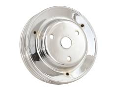 Mr Gasket - Mr. Gasket 4978 Chrome Plated Steel Crankshaft Pulley - Image 1