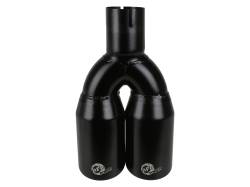 aFe Power - aFe Power 2.5" IN/3.5" OUT Bolt-On Black Stainless Exhaust Tip; 49T25374-B12 - Image 4