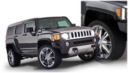 Bushwacker - Bushwacker OE Style Front/Rear Fender Flares-Black, Hummer H3; 150900-02 - Image 1