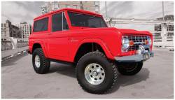 Bushwacker - Bushwacker Cut-Out Style Rear Fender Flares-Black, Ford Bronco; 20002-07 - Image 1