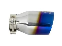 aFe Power - aFe Power 2.5" IN/4" OUT Bolt-On Blue Flame Stainless Exhaust Tip; 49T25404-L07 - Image 2