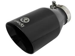 aFe Power - aFe Power 2.5" IN/4.5" OUT Bolt-On Matte Black SS Exhaust Tip; 49T25454-B09 - Image 1