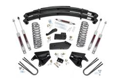 Rough Country Suspension Systems - Rough Country 4" Suspension Lift Kit, 80-96 Ford Bronco 4WD; 520B30 - Image 1