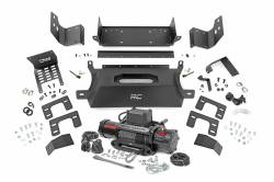 Rough Country Suspension Systems - Rough Country Front Hidden Winch Mount Kit w/ Winch, 21-24 Bronco; 51059 - Image 1