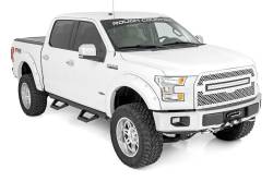 Rough Country Suspension Systems - Rough Country SRX2 Drop Step Nerf Bars-Black, 15-24 F-150/Super Duty; 51008A - Image 2