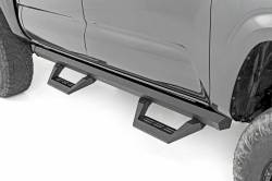 Rough Country Suspension Systems - Rough Country SRX2 Drop Step Nerf Bars-Black, for 05-23 Tacoma Double; 71000A - Image 1