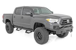 Rough Country Suspension Systems - Rough Country SRX2 Drop Step Nerf Bars-Black, for 05-23 Tacoma Double; 71000A - Image 2