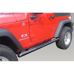 Rugged Ridge - Rugged Ridge 11590.05 3-Inch Round Tube Side Steps Black for Jeep Wrangler - Image 3