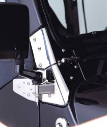 Rugged Ridge - Rugged Ridge 11026.02 Mirror Relocation Brackets Stainless Steel - Image 2