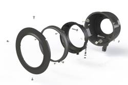 Morimoto - Morimoto LF630 7" LED Headlight Adapter Mount Kit-Black-Pair - Image 1