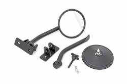 Rough Country Suspension Systems - Rough Country A-Pillar Mount Round Trail Mirrors, for Wrangler JK; 10519A - Image 1