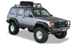 Bushwacker - Bushwacker Cut-Out Style Front/Rear Fender Flares-Black, for Jeep XJ; 10911-07 - Image 6