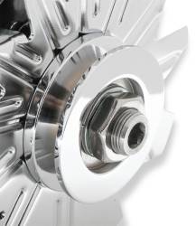 Mr Gasket - Mr. Gasket 5123 Alternator 80 Amp. Chrome Plated Single Groove Pulley - Image 2