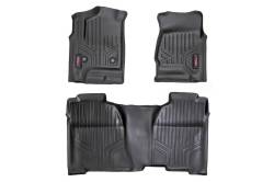 Rough Country Suspension Systems - Rough Country Fr/Rr Floor Liners-Black, 14-18 Silverado/Sierra Crew; M-21413 - Image 1