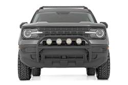 Rough Country Suspension Systems - Rough Country Front Bumper Nudge Bar w/ LEDs-Black, 21-24 Bronco Sport; 51044 - Image 3