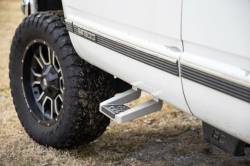 Rough Country Suspension Systems - Rough Country Single Aluminum Hoop Step-Silver, Pair; 117510 - Image 1