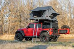 Rough Country Suspension Systems - Rough Country Soft Side Rack Mount Roof Top Tent w/ Ladder-Gray; 99049 - Image 4