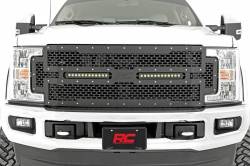 Rough Country Suspension Systems - Rough Country Front Mesh Grille Insert w/ LED-Black, 17-19 Super Duty; 70216 - Image 5