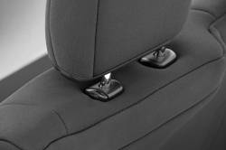 Rough Country Suspension Systems - Rough Country Front Seat Covers-Black, 14-18 Silverado/Sierra Crew; 91025 - Image 5