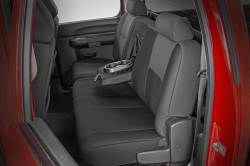 Rough Country Suspension Systems - Rough Country Front Seat Covers-Black, 07-13 Silverado/Sierra Crew; 91033 - Image 4