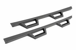 Rough Country Suspension Systems - Rough Country Contoured Drop Step Nerf Bars-Black, for Wrangler JL 4dr; 90769A - Image 1