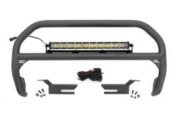 Rough Country Suspension Systems - Rough Country Front Bumper Nudge Bar w/ LEDs-Black, 21-24 Bronco; 51048 - Image 1