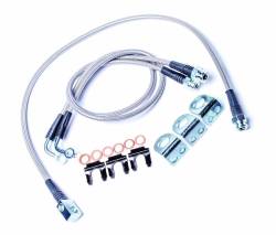 Teraflex - Teraflex Front & Rear Stainless Steel Brake Line Kit, for Wrangler TJ; 4350400 - Image 1