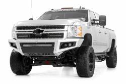 Rough Country Suspension Systems - Rough Country Front Mesh Grille Insert w/ LED-Black, 11-14 Silverado HD; 70155 - Image 3