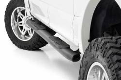 Rough Country Suspension Systems - Rough Country 4.5" Oval Tube Nerf Steps-Black, 15-24 F-150 Crew; 21005 - Image 1