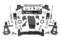 Rough Country Suspension Systems - Rough Country 7" Suspension Lift Kit, 14-18 Silverado/Sierra 1500 4WD; 17432 - Image 1