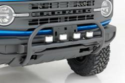 Rough Country Suspension Systems - Rough Country Front Bumper Nudge Bar w/ LEDs-Black, 21-24 Bronco; 51047 - Image 2