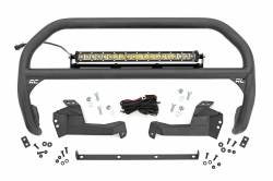 Rough Country Suspension Systems - Rough Country Front Bumper Nudge Bar w/ LEDs-Black, 21-24 Bronco Sport; 51043 - Image 1