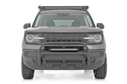 Rough Country Suspension Systems - Rough Country Front Bumper Nudge Bar w/ LEDs-Black, 21-24 Bronco Sport; 51043 - Image 4