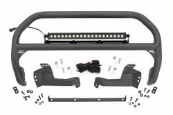 Rough Country Suspension Systems - Rough Country Front Bumper Nudge Bar w/ LEDs-Black, 21-24 Bronco Sport; 51041 - Image 1